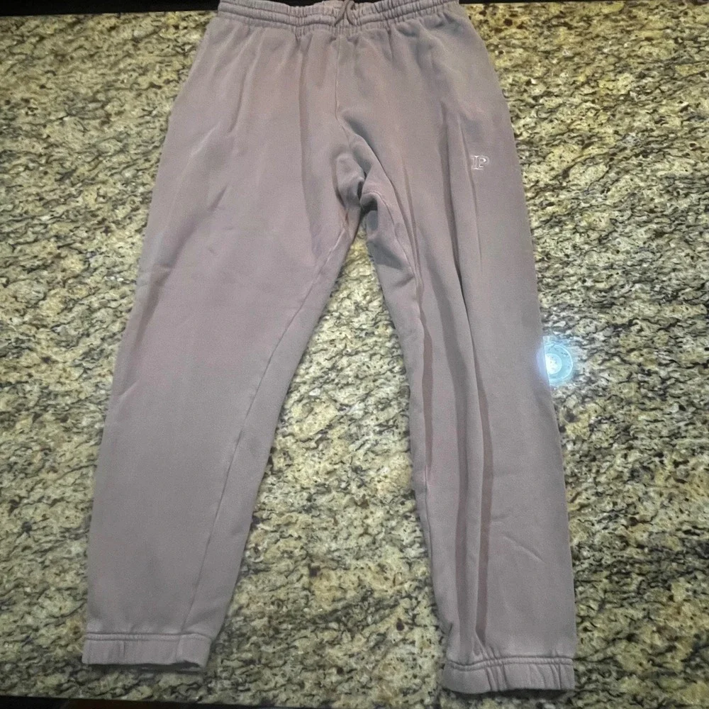 Victoria's Secret PINK Joggers Mauve Taupe Sweatpants Womens Medium - Picture 1 of 5